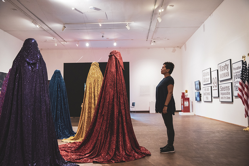 Anida Yoeu Ali and performers of the Red Chador