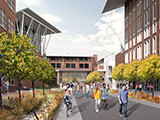 Illustration of a pedestrian Campus Way