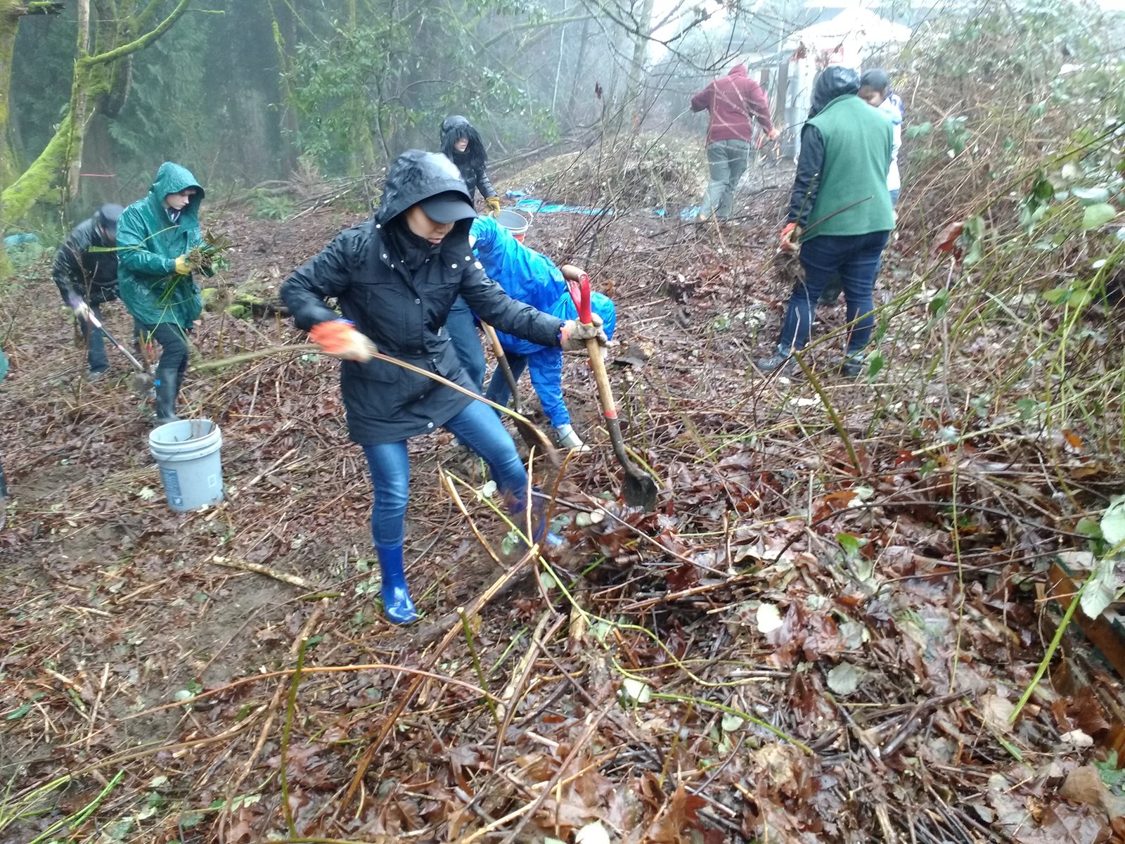 students working