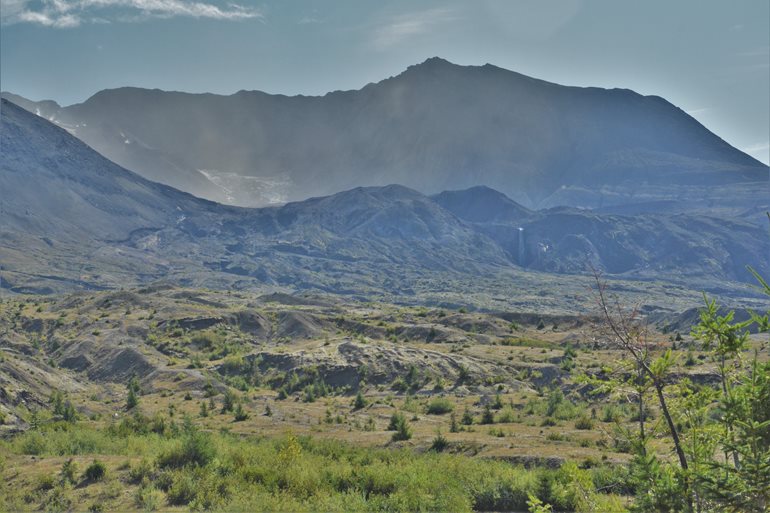 The crater is just a mile or two away.