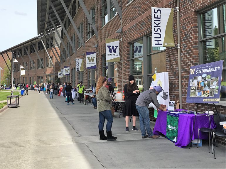 Info tables during Earth Week