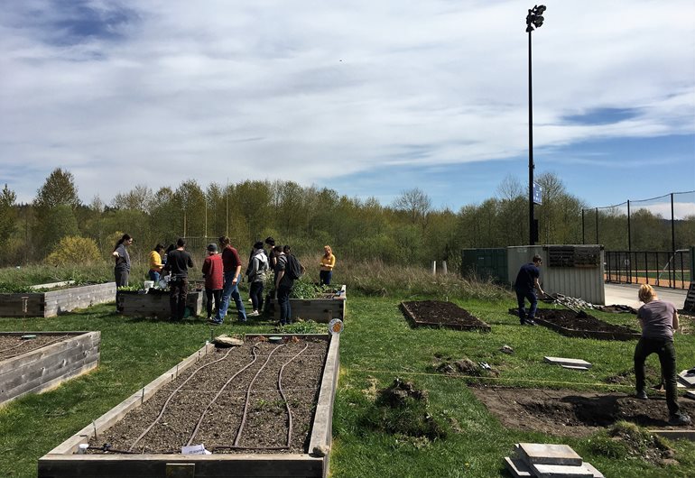 Campus farm beds