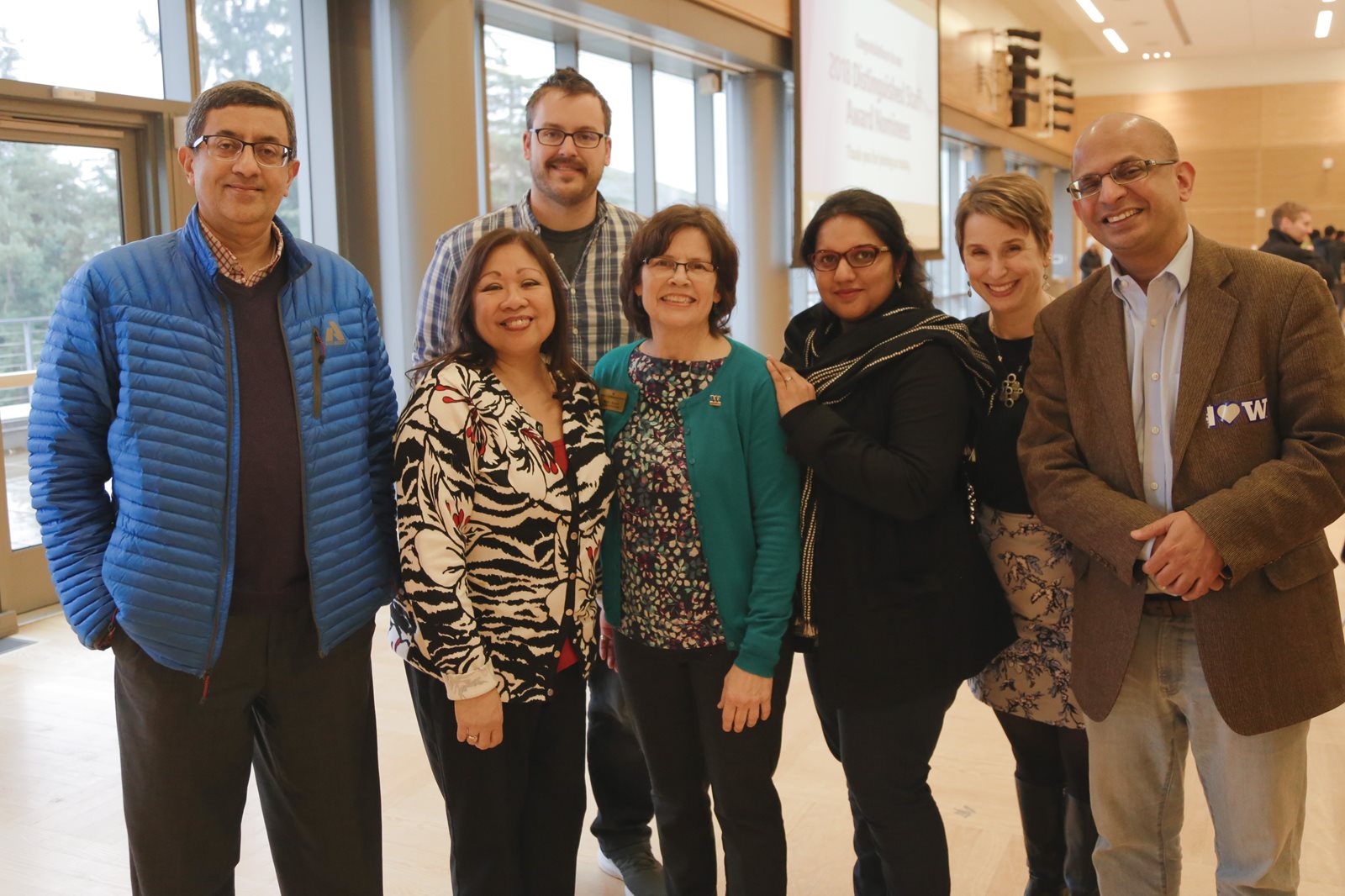 Marci Myers, center, with colleagues