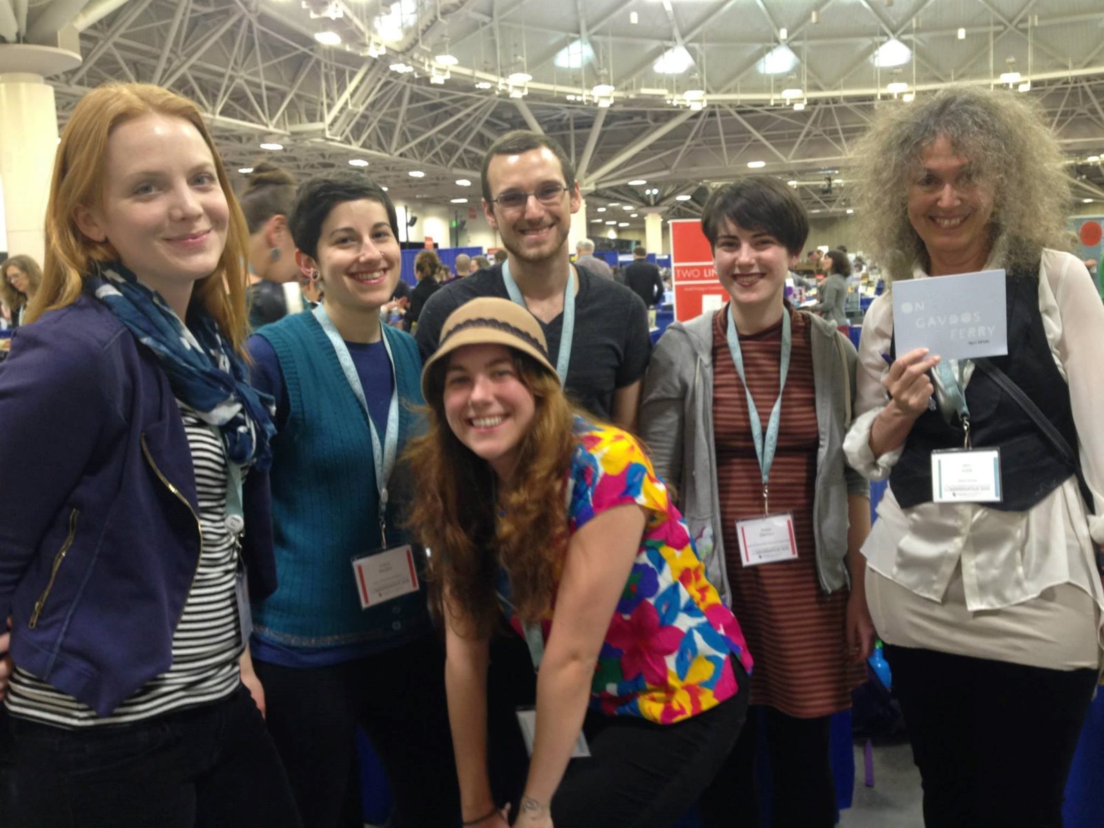 Sarah Baker, LB, Travis Sharp, Aimee Harrison, Terri Witek (the author of Letter [r] Press' first chapbook "On Gavdos Ferry) and Tracy Gregory.