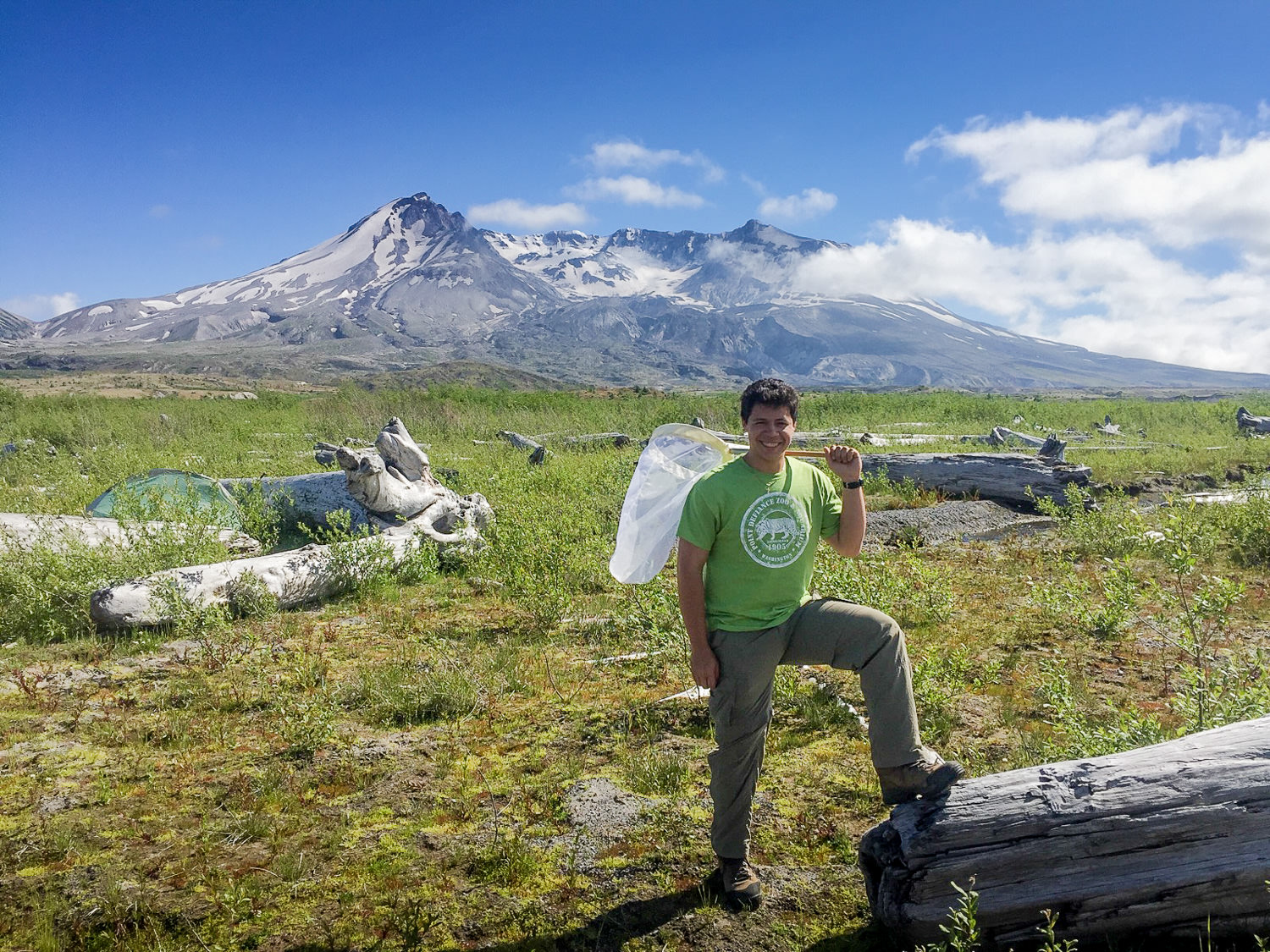 Camilo Acosta-Garcia at Mount St. Helens