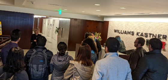 Leslie Olson welcomes students to her office