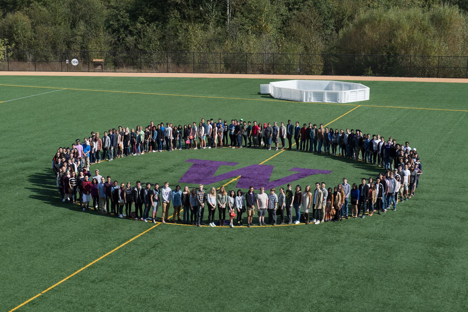 students on sports field W